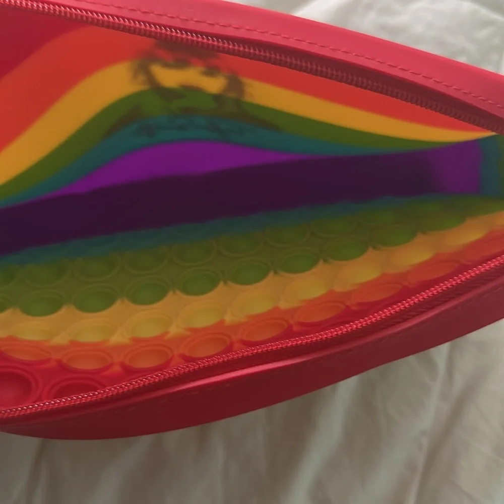 Rainbow Taylor Swift pop-it pencil case